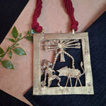 Load image into Gallery viewer, Ekani Durga Dokra Brass Gold Polish Necklace
