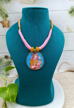 Load image into Gallery viewer, Ekani Varsha Brass Meenakari Fusion Necklace
